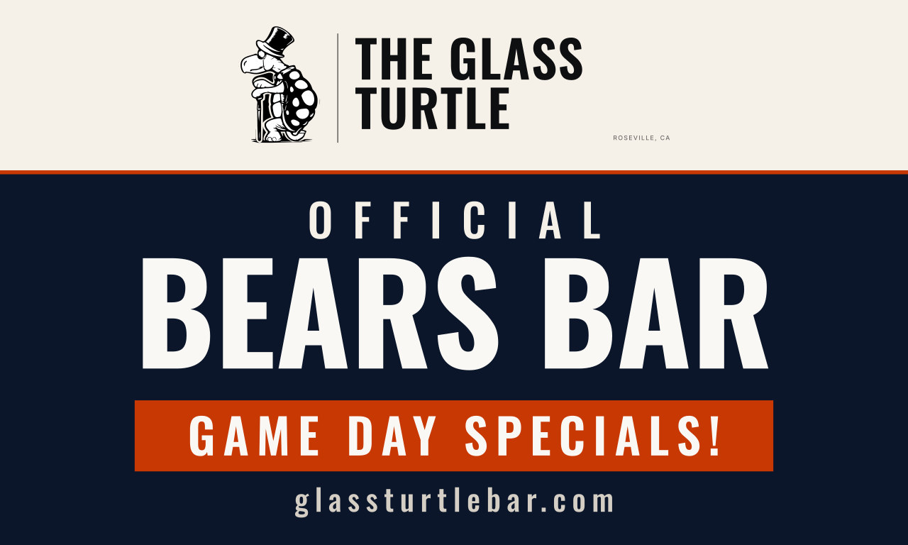 The Glass Turtle, Roseville, CA: Official Bears Bar. Game day specials.